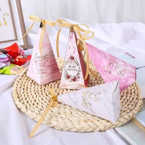 Marble marriage paper packaging flower candy box cookies Ferrero box Wedding Favors birthday Party Supplies подарочная коробка