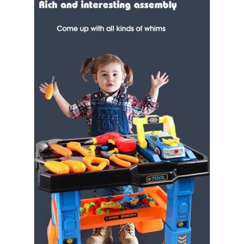 Simulate Tool Table Toy Set Children Engineer Play Home Screwdriver Electric Drill Maintenance Car Boy And Girl Children