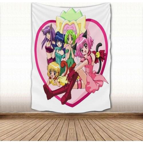 Custom Tokyo.Mew.Mew Wall Hanging Tapestry Sheets Home Decorative Tapestries Beach Towel Yoga Mat Blanket Table Cloth