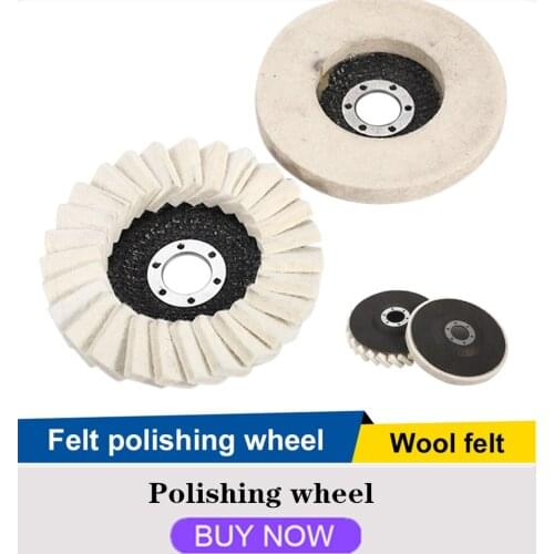 130mm Wool Polishing Wheel Buffing Pads Angle Grinder Wheel Felt Polishing Discs For Metal Marble Glass Ceramics Durable Wave