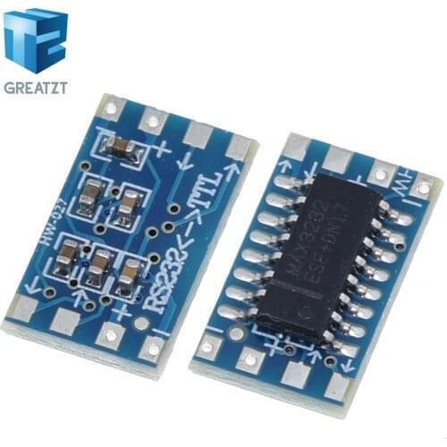 GREATZT mini RS232 MAX3232 Levels to TTL level converter board serial converter board Dropshipping