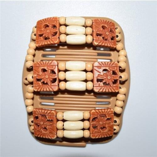 Bridal professional lady Stretchy Beaded Double Magic Hair Combs Clip double hair combs hairpins hair accessories 10 pcs/lot