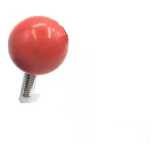 2Pcs M5 Stainless Steel Spherical handle bakelite Round head Hand screw Small Knob bolt 20mm OD 10mm-30mm L red