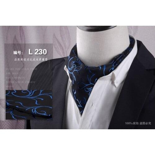 Korean Mens Scarf British Retro Suit Silk Scarf Shirt Neckband Scarf Spring and Autumn and Winter Business Scarf Scarf