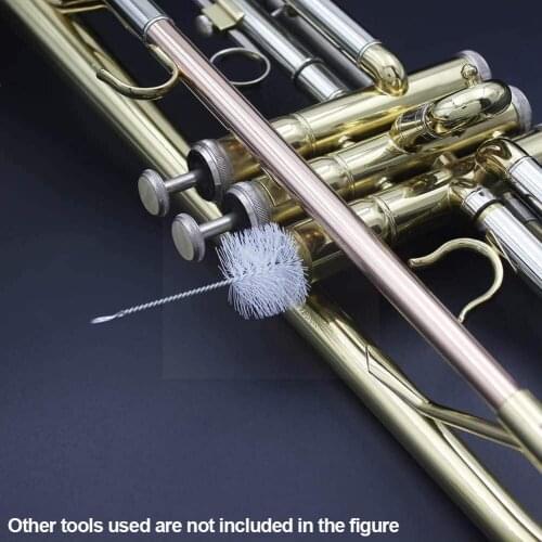 Wind Instrument Cleaning Brush Accessories Soft Hair Brushes Cleaning Trombone Supplies Trumpet Maintenance Tools Wholesale K8A3