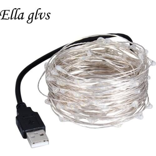 Led strings light USB 5V Christmas Lights 5M 10M P65 Waterproof for Outdoor indoor Holiday Wedding Party Decoration
