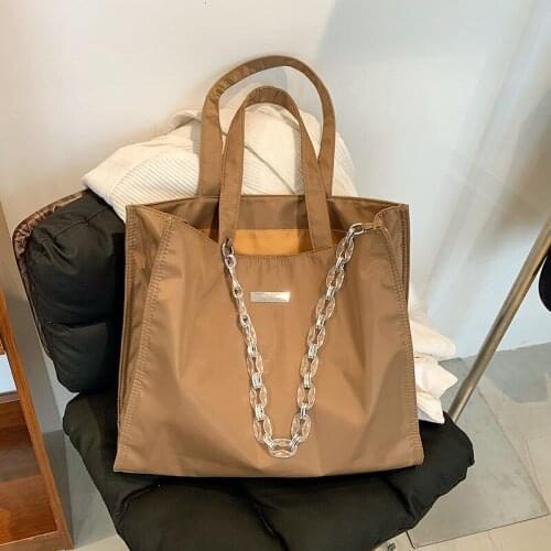 Large Capacity Oxford Cloth Shoulder Bags for Women 2021 New Winter Luxury Designer Shopping Travel Tote Bags Female Handbags