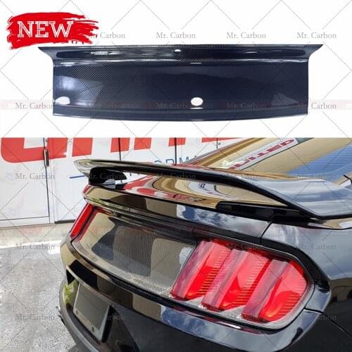 CARBON FIBER REAR LID TRUNK DECKLID PANEL COVER KIT FOR MUSTANG OEM STYLE CARBON REAR BUMPER TRUNK COVER RACING
