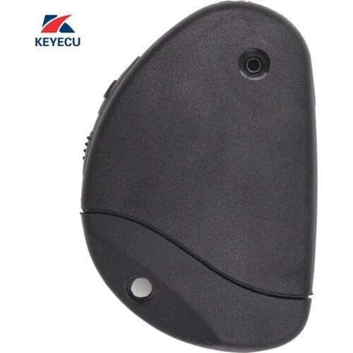 KEYECU Replacement Remote Key Shell Case Fob Side 2 Button for Citroen Evasion/Synergie/Xsara/Xantia WIth Blank Blade