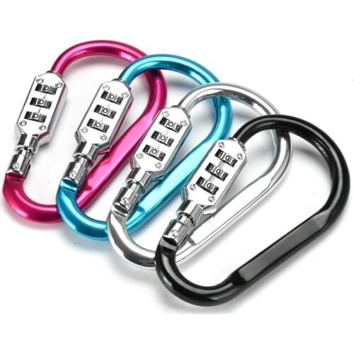 1PCs Portable Luggage Padlock Zinc Alloy Security 3 Combination Backpack Buckle Travel Suitcase Luggage Security Password Locks