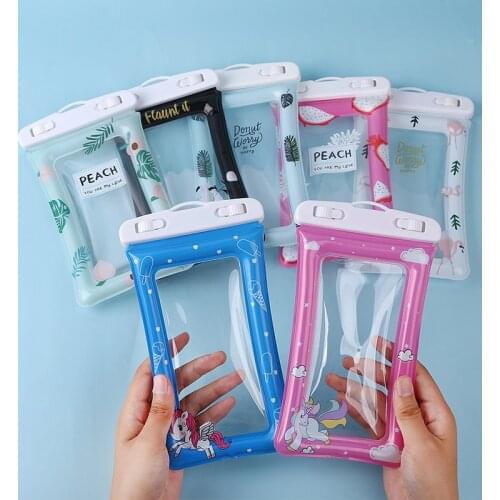 1pcs Waterproof Case Rainforest Transparent Dry Bag Seaside Swimming Pouch Mobile Phone Covers Travel Dustproof Storage Bag