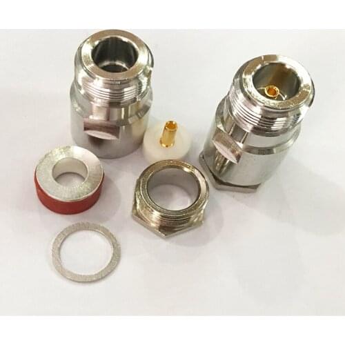 10pcs N Female Jack Clamp for RF Coax Coaxial Cable RG5 RG6 LMR300 5D-FB 50-5 RF Connector