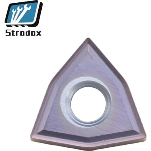 10 pcs/lot Triangular stainless steel CNC cutter MS Groov WNMG080404 WNMG080408 EN15TF lethes machine tools Truning insert Blade