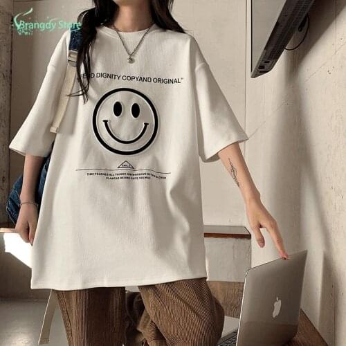 2021 Fashion Women Aesthetic Clothes Camiseta Mujer Shirt Cottagecore Harajuku Graphic T Shirts Vestidos Baggy Sweatshirt