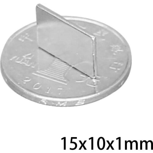 20~300PCS 15X10X1 mm Block Powerful Magnet 15*10*1 mm Bulk Sheet Neodymium Magnetic 15x10x1mm Strong Permanent NdFeB Magnets