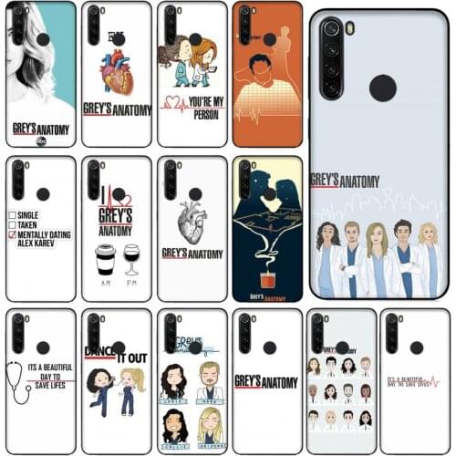 FHNBLJ American TV Gray Anatomy Phone Case for Xiaomi Redmi 5 5Plus 6 6A 4X 7 8 Note 5 5A 7 8 8Pro