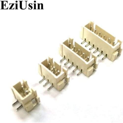 EziUsin Vertical XH2.54 AT Pitch 2.54mm SMT Connector Surface Mounted Technology Needle Seat Socket 2P 3P 4P 5P 6P 8P 9P 10P