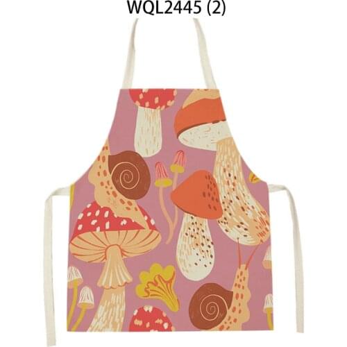 Tropical Plant Abstract Human Head Apron WomenS Bib Household Cleaning Accessories Home Cooking Apron Resistant Dirt And Stains