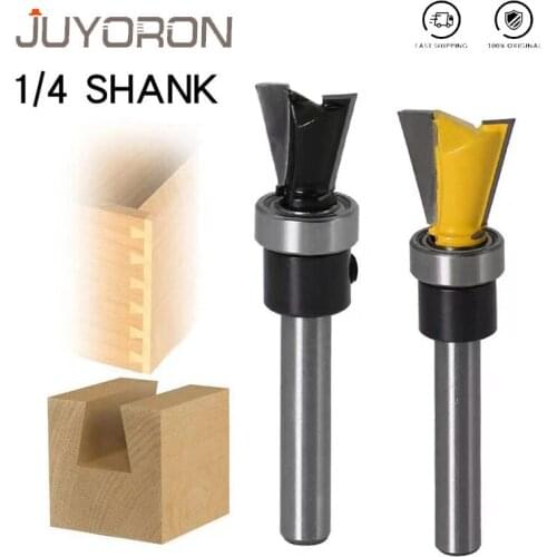 1pc 14 Degree 1/2" Dovetail Router Bit - 1/4" Shank Woodworking cutter Tenon Cutter for Woodworking Tools