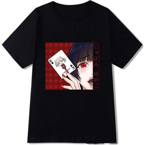 2021 New Summer Fashion Kakegurui Print Short Sleeve T-shirt