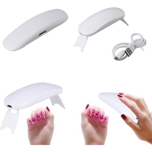 Mini Nail Dryer Machine Micro UV LED Lamp Portable USB Nail Gel Curing Machine Foldable Nail Polish Fast Dry Lighting 2 Speed