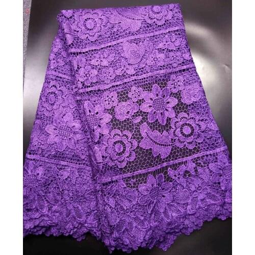 Nigerian Lace Fabric Africa Cord Lace 2021 High Quality Guipure Lace Embroider French Lace African Water Soluble Cord Lace MQ19