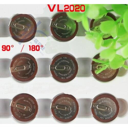 New Molde VL2020 Battery Car Key Fobs With Legs 90/180 Degrees 20mAh Rechargeable For PANASONIC Button Battery Free Shipping