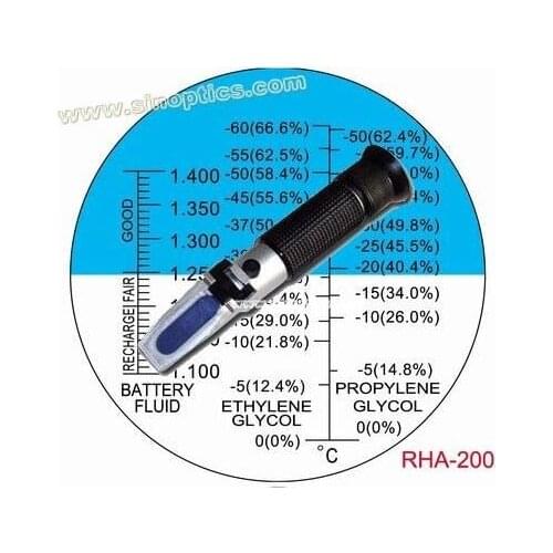 Wholesale Hand-held Antifreeze/Battery glycol Refractometer RHA-200ATC