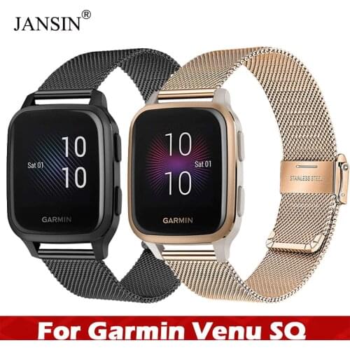 Stainless Steel Watch Band For Garmin Venu Sq Milanese Strap for Garmin Venu SQ Smartwatch Bracelet Replacement Wristband Correa