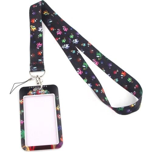 DZ1067 Game Astronaut Lanyards for Key Neck Strap For Card Badge Gym Key Chain Lanyard Key Holder DIY Hang Rope Keychain