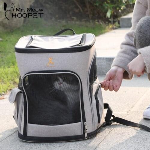 Hoopet Pet Cat Dog Puppy Carrier Bag Breathable Travel Bag Space Capsule Backpack Portable Cat Bag