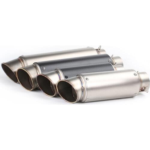 51mm 60mm Universal Motorcycle GP Escape Motorcross Scooter Exhaust Pipe Muffler For FZ6 Ninja CBR650F CB400 S1000R R25 ER6N R6