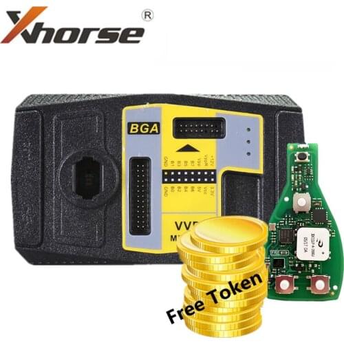 Xhorse VVDI MB BGA Tool For Benz Key Programmer with 1 Year free Token and 1pcs for Benz FBS3 Keyless Go Smart Key 315/433MHZ