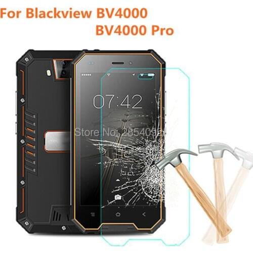 2pcs/lot 4.7inch For Blackview BV4000 Tempered Glass Steel Film Protective Replacemant For Blackview BV4000 Pro Screen Protector