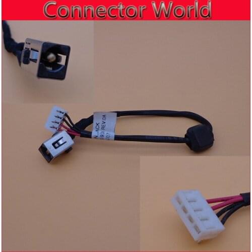 1-20pcs/lot New Laptop DC Power Jack with cable for Toshiba, FOR Compal QAL50 QAL51 dc Jack with cable DC30100J800