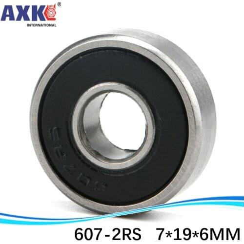 1pcs) High quality deep groove ball bearing double rubber sealing cover 607-2RS 7*19*6 mm