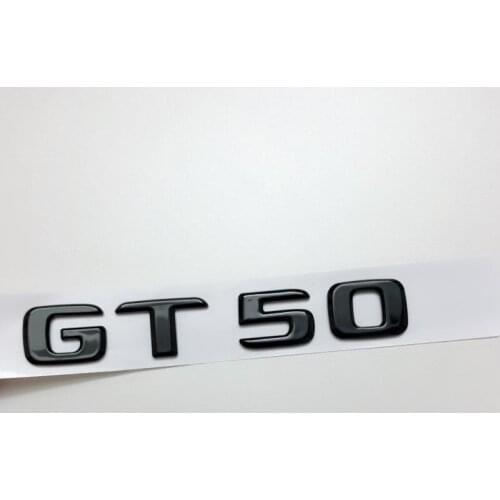 2017 Style Badge Emblem Letter Accessories for Mercedes Benz AMG GT GT43 GT50 GT53 GT63 Car Styling Trunk Sticker Gloss Black