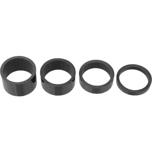 4x Carbon Fiber Mountain Bicycle Headset Stem Spacer 5/10/15/20MM