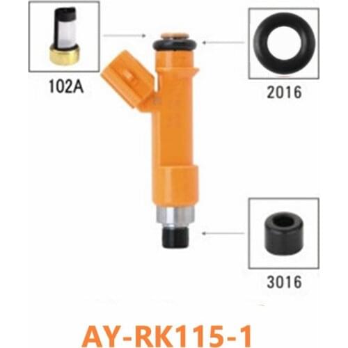 40sets Top Feed IMP Fuel injector repair kit For Parts #23209-40020 042082319 23209-39075 For Toyota YARIS 200CC (AY-RK115-1)