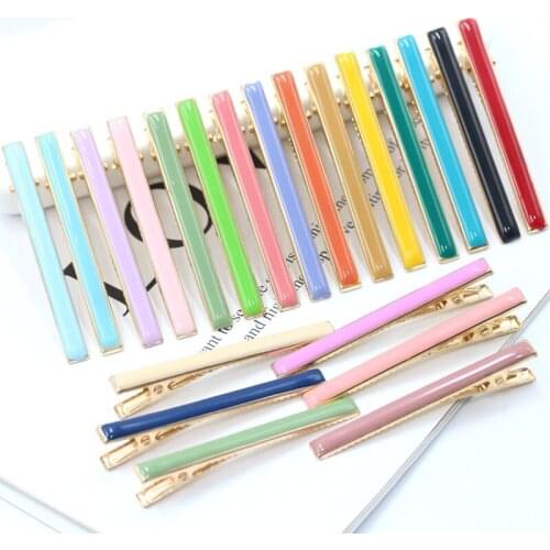 5PC / 6CM exquisite fashion colorful metal hairpin hair ring men and women tie clip DIY headdress clothing accessories accessori