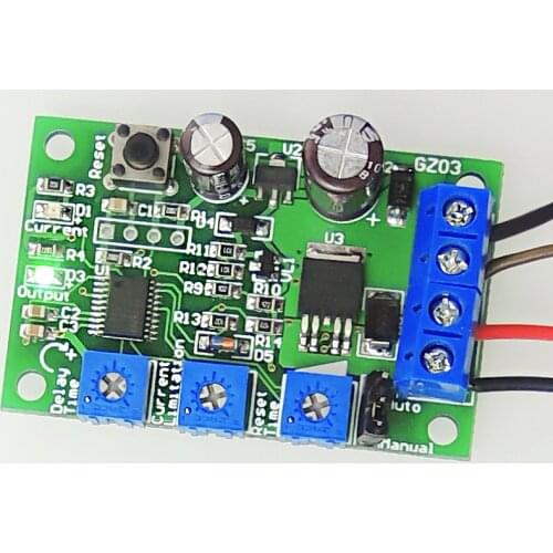 6V12V24V10A DC motor overcurrent protector block switch overload protector module adjustable current limiting switch