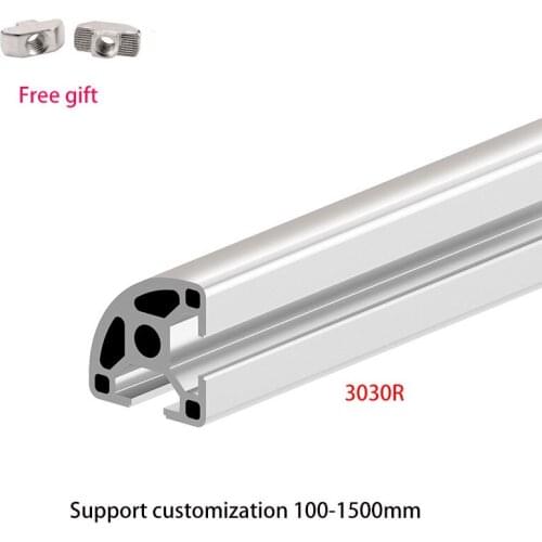 2pcs/lot 3030R Aluminum Profile For CNC 3D Printer Parts Linear Guides Anodized Linear Guides Extrusion Frame 100mm-1000mm L 1M