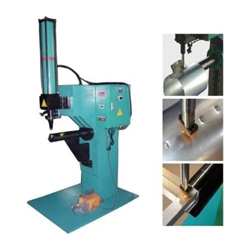 Free Sea shipping model : WLYE-8 8 tons pressure pneumatic powered hydraulic riveting machine for clinching round /square metal