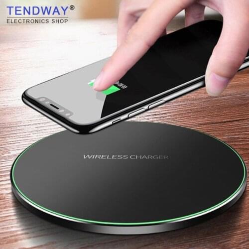 Tendway Qi Wireless Charger For iPhone 8 X XR XS Max QC3.0 10W Fast Wireless Charging for Samsung S9 S8 Note 8 9 S7 USB Charger