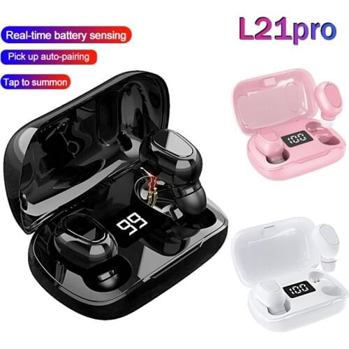 Bluetooth Wireless Headphones Waterproof Stereo In-Ear Sport Headsets For Iphone Oppo Huawei Xiaomi Earphones digital displayTWS