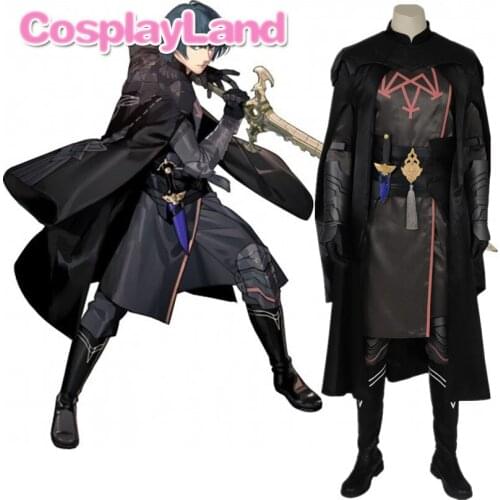 Byleth Cosplay Halloween Party Costumes For Men Adult Fire Emblem Three Houses Cosplay Male Protagonist Outfit Cape Full Set