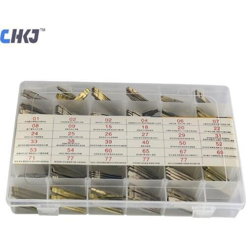 CHKJ 175PCS/LOT 35 Type Blank Metal Uncut Car Key Blade for KEYDIY KD900/KD-X2 KD VVDI JMD Remotes