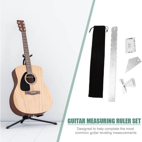 Guitar Luthier Measuring Tool 9 Understring Gauge and 1 String Action Gauge Ruler Measuring Tool