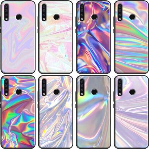Holographic Iridescent Print Cover For Huawei Honor 10 Lite 9 20 10i 8X 9X 10X Lite 8A 9A 8S 9S 4C 6C 7C 7A Pro Cover