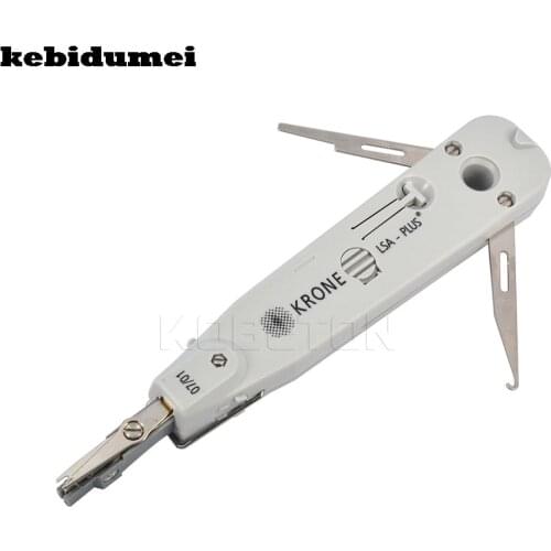 Kebidumei KRONE Telecom LSA-Plus Tool with Sensor Ethernet Network Patch Panel Faceplate Punch Down Tool RJ11 RJ45 Cat5